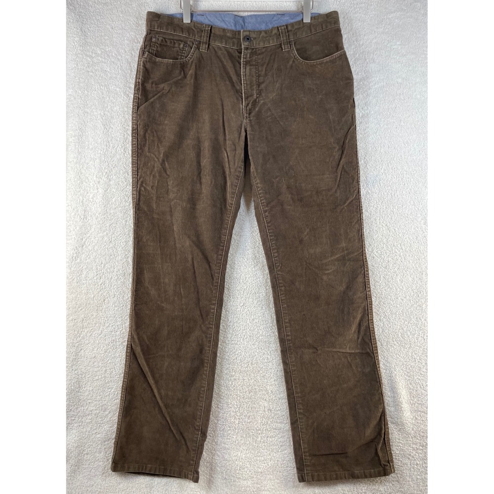 ll bean country corduroy pants stretch 36x32 chocolate brown electic grandpacore